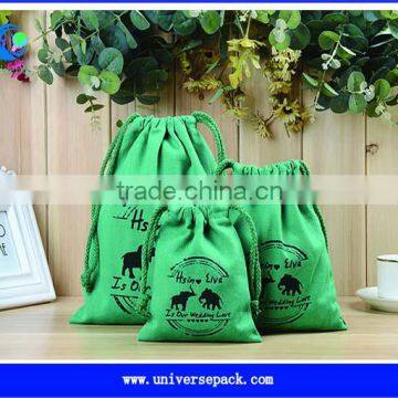 Fctory custom made printed canvas jewelry pouches