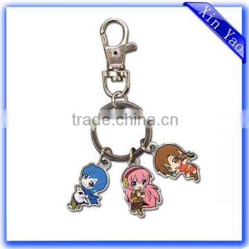 Wholesale Fashion Custom Zinc Alloy Gold Metal Bag Keychain