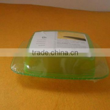 clear rectangle plastic butter box