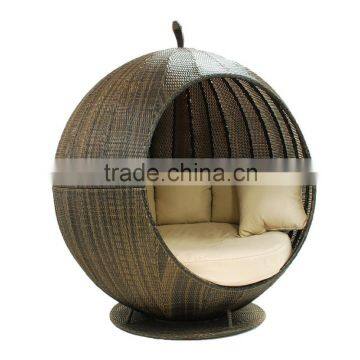 Round rattan outdoor bed outdoor swing