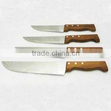 B003 Wooden Handle Hot Sale Sharp Chef Knife Set With Cheap Price