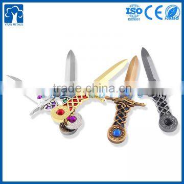 custom metal miniature sword craft decoration