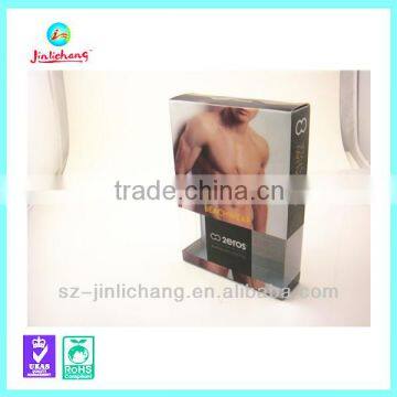 custom design plastic mens/women's underwear packaging