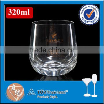 320ml round whiskey glass tumbler with round bottom