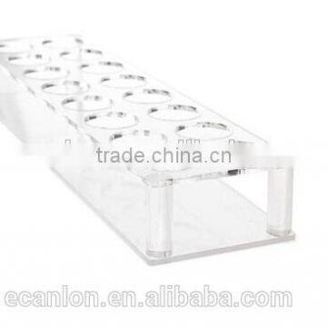 Custom transparent pen holder pen counter display stand