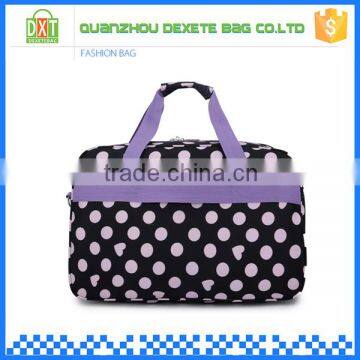 Waterproof outdoor lightweight nylon fancy printed travel bag women