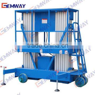 Double mast hydraulic man lift made in China