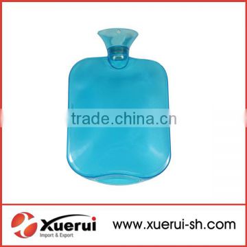 2000ml color transparent pvc hot water bottle