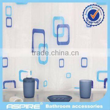 white 5pcs ABS bathroom accessories