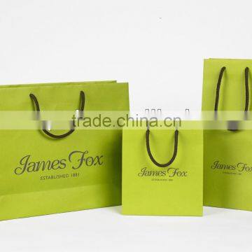 high quality Drawstring Paper Bag with custom logo and design wholesale