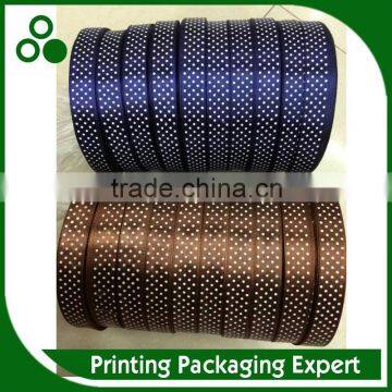 DOT PRINTED SATEEN RIBBON
