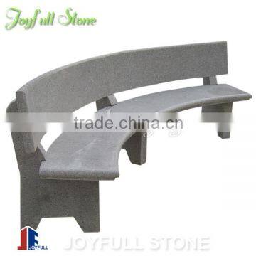 Granite Curved Park Bench