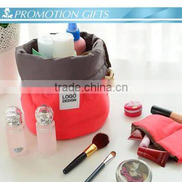 make up bags promotional fold up round cosmetic bags