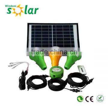 Portable solar led light/ mini solar powered led light with 3*3W Led light and 12W solar panel (JR-SL988)