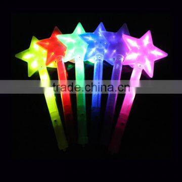 wholesale glow led flashing colorful star foam stick