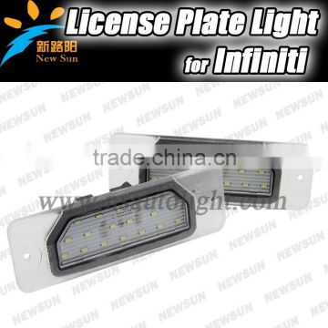 Xenon White Canbus Error Free LED Car Light Led Number Plate Lights For Infiniti 130/135 M37/M56