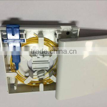 2/4 Port Ftth Indoor Fiber Box, Optical Fiber Terminal Box With sc Fiber Adaptor and sc Fiber Pigtail photo-3