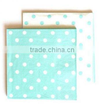 disposable square dot party paper napkin with OEM