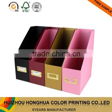 Foldable Paper File Folder File Decoration with School File Cardboard File Storage Box