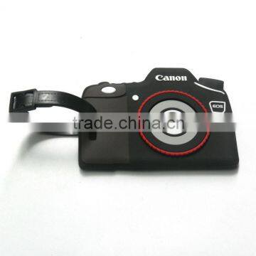 Canon promotion gift soft pvc luggage tags , soft rubber card holder