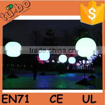custom logo inflatable light halogen balloon with pole for advertising