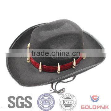 Black and Decorate Cowboy Hat