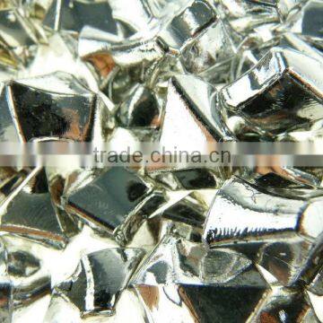 loose acrylic ice stone, solid acrylic ice stone, silver