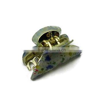 floral acrylic hair clamp claws