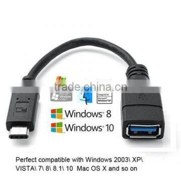 Type C USB-C 3.1 to Female USB A 3.0 Charging & Data Cable Adapter for New Macbook