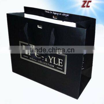 Cheap Paper Gift Bag with Ribbon Handle Factory Direct Sale