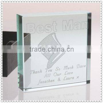 Pormotional Glass Jade Block For Magician Souvenir