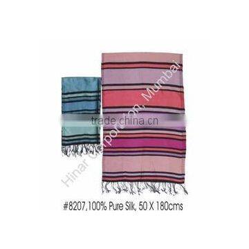 Stripes Silk Scarves100% Pure Silk8207