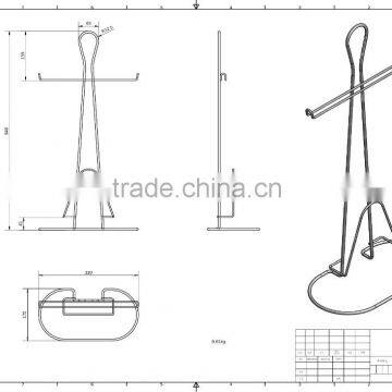 Professional Customized Distorted shape Stainlees Steel Wire Rack Holder Small or large Factory