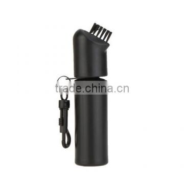 Black Golf Iron Club Ball Plastic Cleaning Brush with Water Bottle 150ML