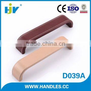 New hot products prime quality fancy leather door pull handles