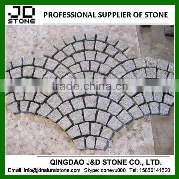 paving stone pavers pattern/ fan pattern paver cobblestone for sale