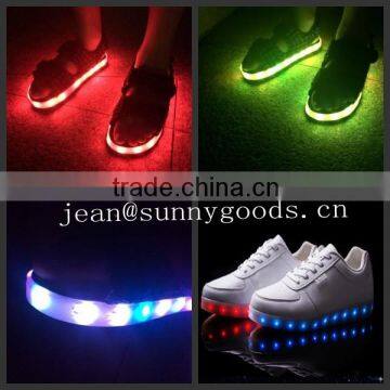 60cm strip light with 24 leds 11different flashing mode Rechargeable Shoes Led Light