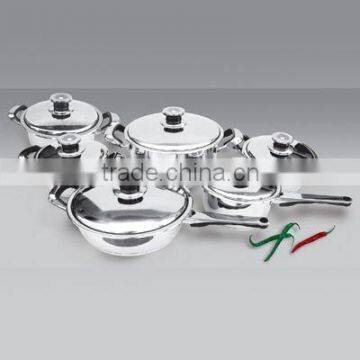 12 pcs stainless steel cookware set