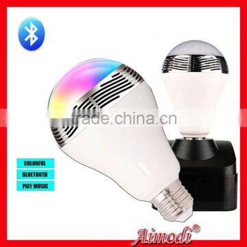 high quality led bulb with bluetooth speaker for mobile phone iphone5s ipad ipod samsung