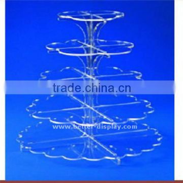 wholesale 5 tier acrylic wedding cake stand