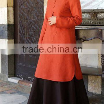 OEM Service China Factory Custom Made Wholesale Muslim Women Clothing Tunic Tops photo-3