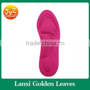 Memory foam insole with shock absorption for cushion