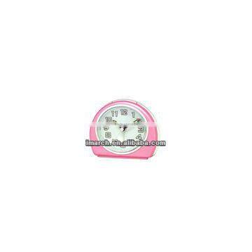 pink arch clock,shining clock,table alarm clock