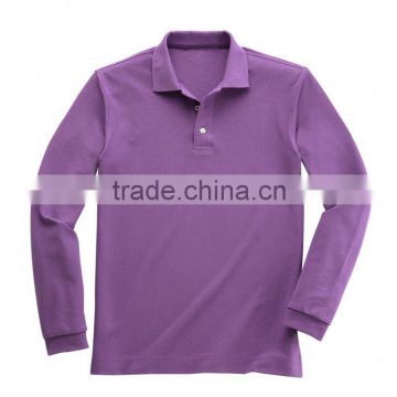 Men's Cotton Polo Shirt, Long Sleeve Polo Shirt