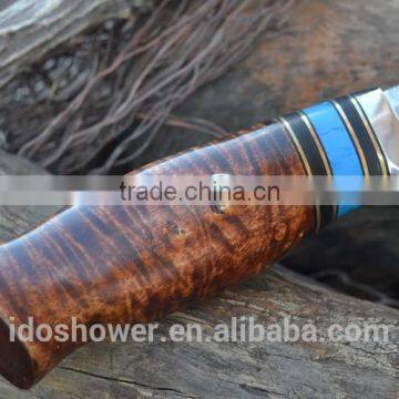 Fixed Blade Outdoor Hunting Knife With Bone Handle, Military Pocket Knife