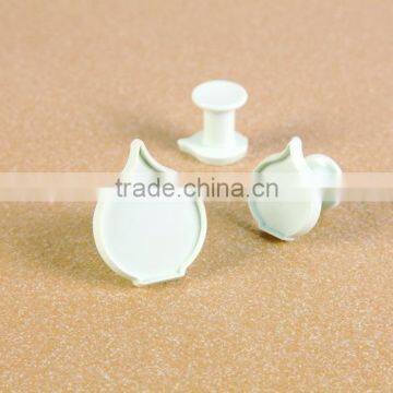 3pcs fondant tools cake decorating onion fondant plunger cutter