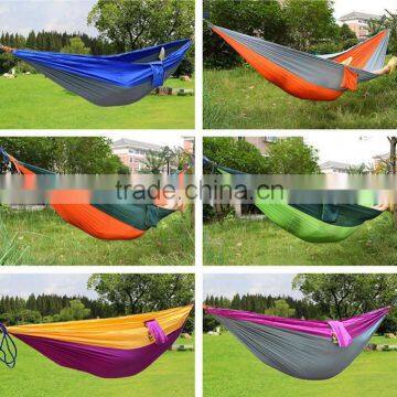 Portable Outdoor Swing Fabric Camping Hanging Hammock Parachute Bed Parachute Nylon Hammock photo-4