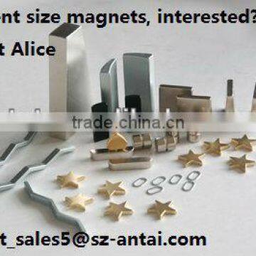 Sintered Customized different size neodymium magnet