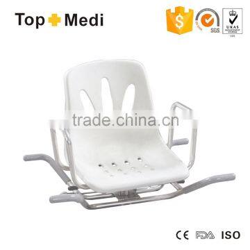 Rehabilitation Therapy Supplies Topmedi TBB793S Stainless Steel Bathroom Handicapped Bath Bench Shwer Chair for Sale