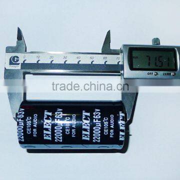 22000UF/63V 35*72 Screw Aluminium Electrolytic Capacitor photo-3